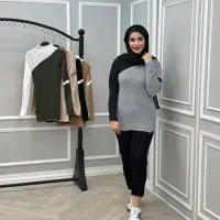 بلوز بافت تک دو رنگ