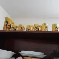 عتیقه پارچ ولیوان سرامیک خارجی