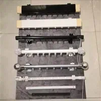 میل پرده مینیمال و گیره خارجی چرخدار و لوازم ونصب