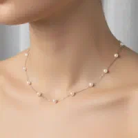گردنبند نقره مرواریدی