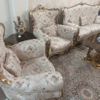 مبلمان ۹نفره ورق طلا