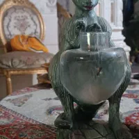 ظرف سفالی و تنگ ماهی