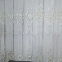 پرده فلت با پشت پرده وقاب در حدنو