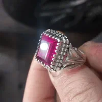 انگشتر یاقوت رکاب نقره