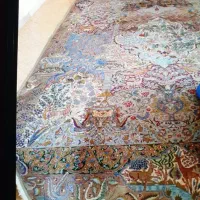 فرش دستبافت شکارگاه ،کرک و پشم ،شور نرفته