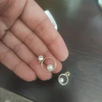 گوشواره مروارید نقره