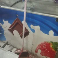 لوازم سوپر مارکتی یخچال بستنی و ترازو و قفسه
