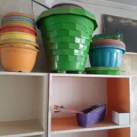 گلدان پلاستیکی در اندازه های مختلف