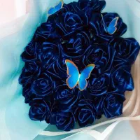 دسته گل روبانی