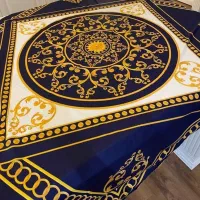 روسری ابریشم توییل دور دست دوز قواره بزرگ
