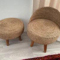 صندلی و میز حصیری