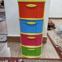 دراور پلاستیکی رنگین کمانی ۴ کشو