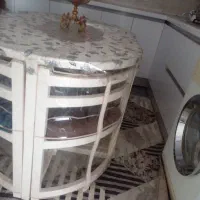 میز غذا خوری+کاور و روکش محافظ .قیمت ۵میلیون