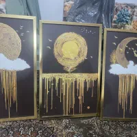 تابلو سه تیکه   قاب. فلزی