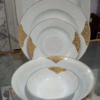 سرویس چینی طلاکاری شده آک درجه یک وکیوم با جعبه