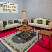 ست ۸ نفره کویین فرانسوی با جلومبلی عسلی ازدم قسط