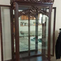 ویترین منبت کاری بزرگ در حد نو