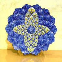 دیوارکوب بشقاب میناکاری