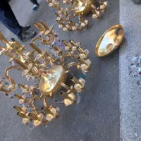 خریدو فروش لوستر طلایی رنگ ثابت