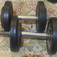 ست کامل هالتر و صفحه و دمبل بدنسازی