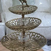 شیرینی خوری برنزی سه طبقه