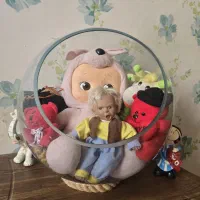 گلدان شیشه ای گرد