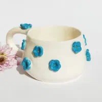 ماگ شکوفه آبی