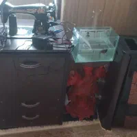 چرخ خیاطی برقی بامیزوصندلی وکشو