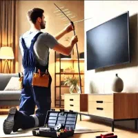 نصب وتنظیم انتن و نصب ال سی دی