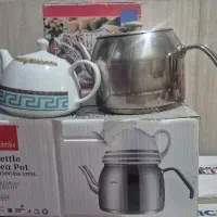 قوری وکتری استیل کف چدن