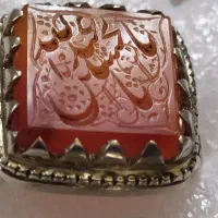 عقیق مهره قدیمی یاقوت فیروزه