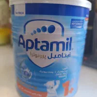 قوطی خالی شیر خشک اپتامیل الومینیومی تمیز