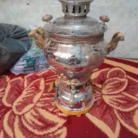 سماور گازی با سینی وکاسه