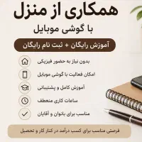 همکاری از منزل با گوشی و آنلاین