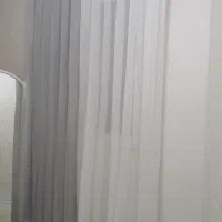 پرده حریر پانچ به همراه چوب پرده