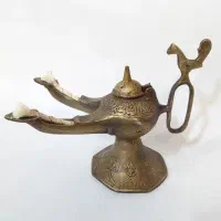 پیسوز دوشعله برنجی قدیمی و سنگین