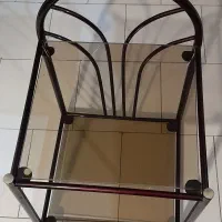 پاتختی فلزی زرشکی (یک جفت)