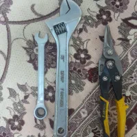 آچار فرانسه بزرگ قیچی ورق برآچاررینگی جغجغه ای