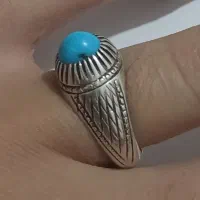 انگشتر فیروزه نیشابور نقره