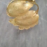 خرماخوری برنز منقل تزئینی مس سینی آیینه ای
