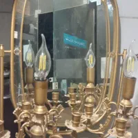 آینه وشمدون قدیمی وبرنجی
