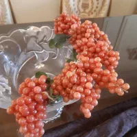 ۶ شاخه انگور  پلاستیکی یاقوتی نونو