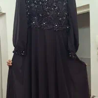 لباس مجلسی حریر کار شده