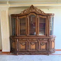 بوفه ویترینی چوب گردو