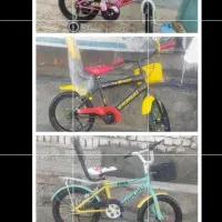 ۳ عدد دوچرخه ۱۶ نو نو لاستیک تیوب بادی