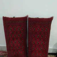 پشتی دستباف ترکمن جرگلان سایز۱۰۰×۴۰