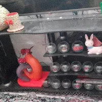 میزتلوزیون شیشه ای سالم