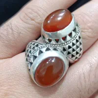 انگشتر عقیق یمنی آبدار خوشگل