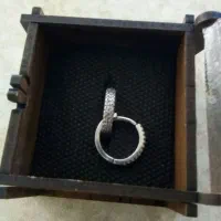 سلام گوشواره نقره ۹۹۹ سه نیم گرم