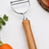 پوست کن دسته چوبی وارداتی